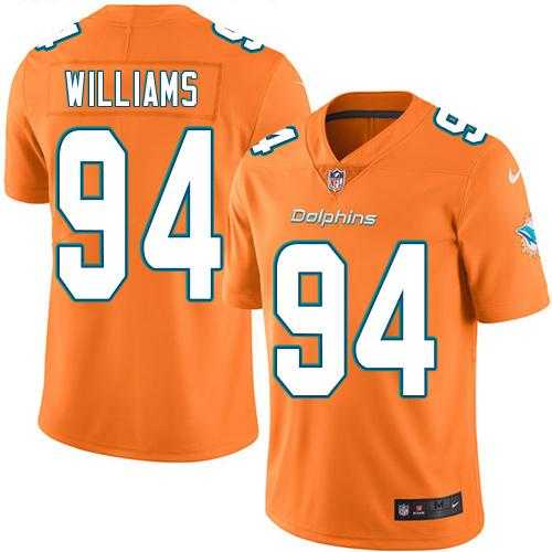 Nike Men & Women & Youth Dolphins 94 Mario Williams Orange Color Rush Limited Jersey,We sell and wholesale Nike Men & Women & Youth Dolphins 94 Mario Williams Orange Color Rush Limited Jersey on line form chian!